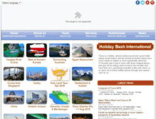 Tablet Screenshot of holidaybash.net